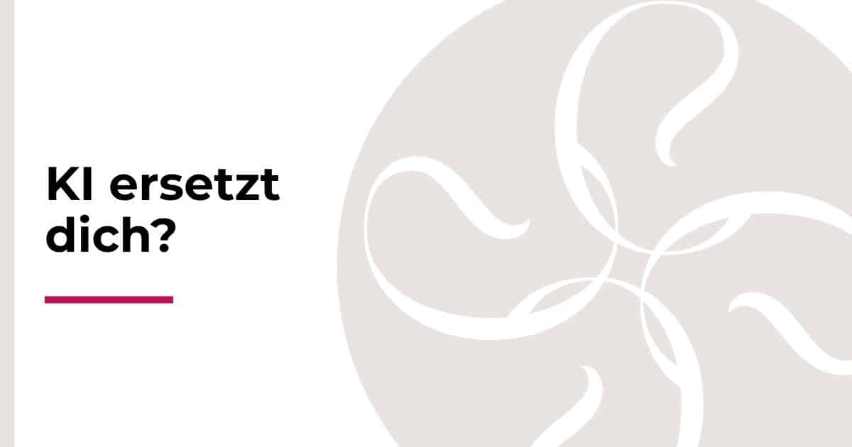 KI ersetzt dich? Beitragsbild zur Kategorie KI & Ethik