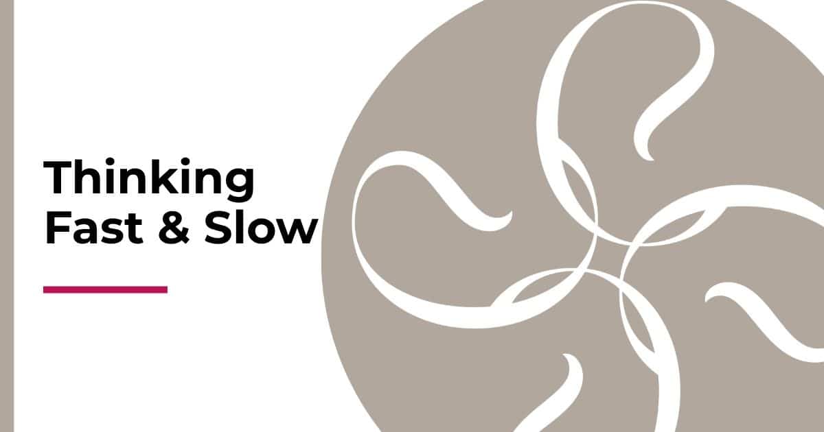 Thinking Fast & Slow. Beitragsbild zur Kategorie Führung & Entscheidungen